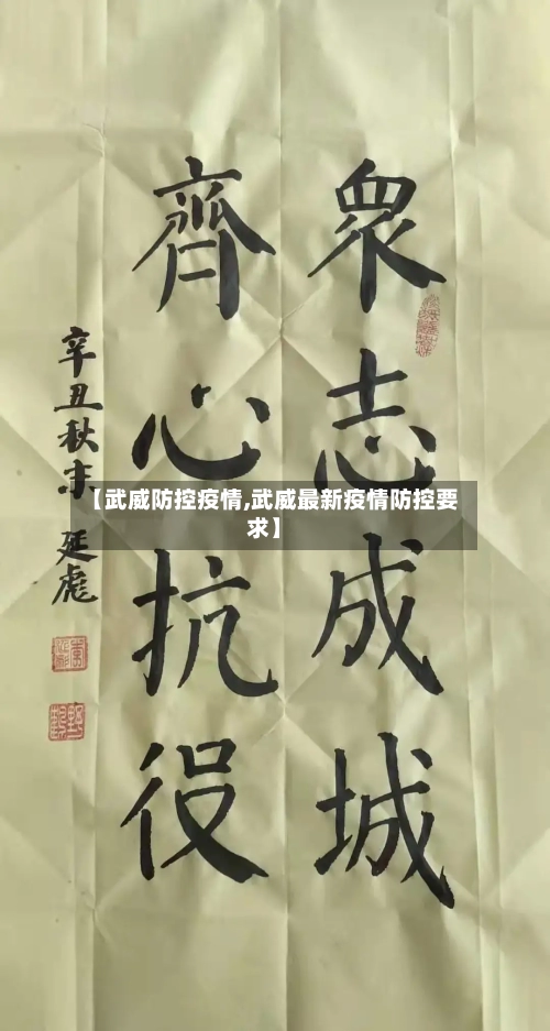 【武威防控疫情,武威最新疫情防控要求】-第3张图片
