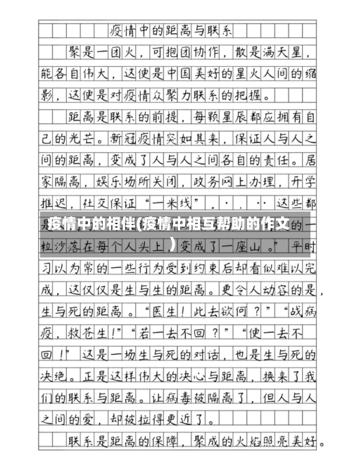 疫情中的相伴(疫情中相互帮助的作文)-第2张图片