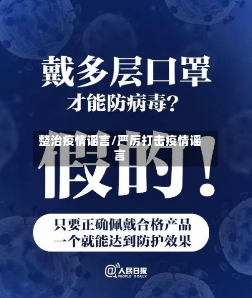 整治疫情谣言/严厉打击疫情谣言