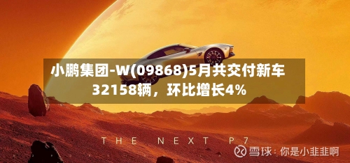 小鹏集团-W(09868)5月共交付新车32158辆，环比增长4%-第2张图片