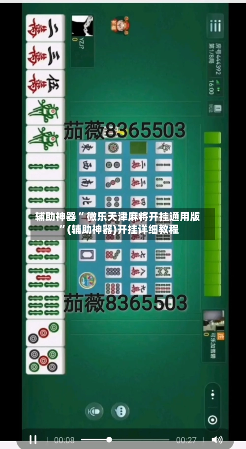 辅助神器“ 微乐天津麻将开挂通用版 ”(辅助神器)开挂详细教程