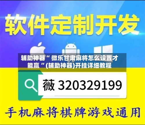 辅助神器“ 微乐甘肃麻将怎么设置才能赢 ”(辅助神器)开挂详细教程