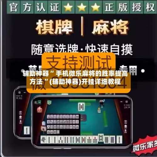 辅助神器“ 手机微乐麻将的胜率提高方法 ”(辅助神器)开挂详细教程-第3张图片