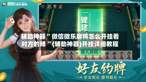辅助神器“ 微信微乐麻将怎么开挂看对方的牌 ”(辅助神器)开挂详细教程