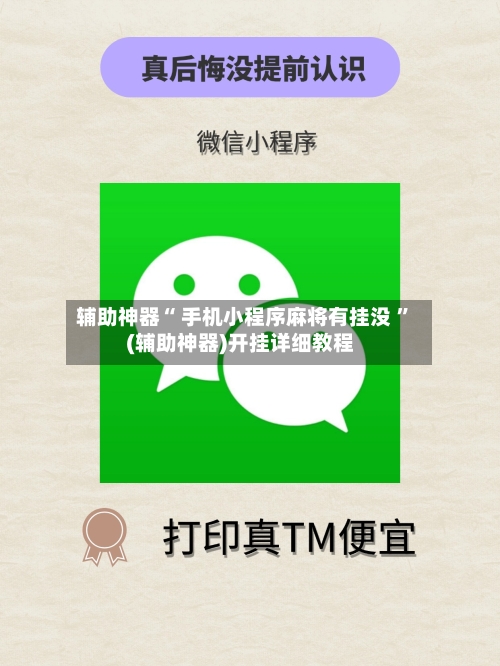 辅助神器“ 手机小程序麻将有挂没 ”(辅助神器)开挂详细教程-第2张图片