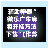 辅助神器“ 微乐广东麻将开挂方法下载”(作弊)辅助透视教程-第2张图片
