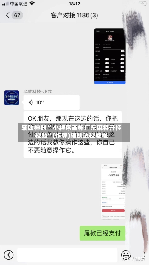 辅助神器“ 小程序雀神广东麻将开挂视频”(作弊)辅助透视教程