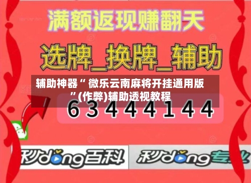辅助神器“ 微乐云南麻将开挂通用版	”(作弊)辅助透视教程-第2张图片