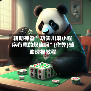 辅助神器“ 功夫川麻小程序有赢的规律吗”(作弊)辅助透视教程-第2张图片