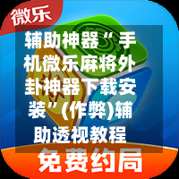 辅助神器“ 手机微乐麻将外卦神器下载安装”(作弊)辅助透视教程-第3张图片