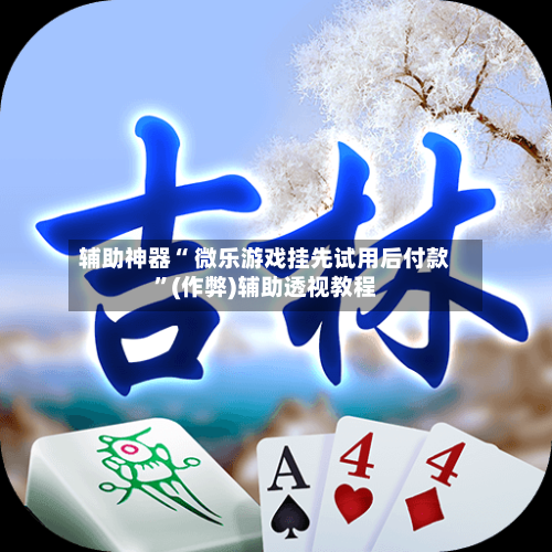 辅助神器“ 微乐游戏挂先试用后付款”(作弊)辅助透视教程-第3张图片