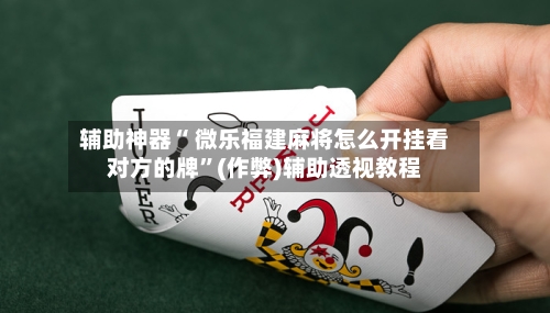 辅助神器“ 微乐福建麻将怎么开挂看对方的牌”(作弊)辅助透视教程
