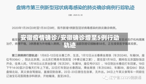 安徽疫情确诊/安徽确诊增至5例行动轨迹