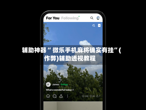 辅助神器“ 微乐手机麻将确实有挂”(作弊)辅助透视教程