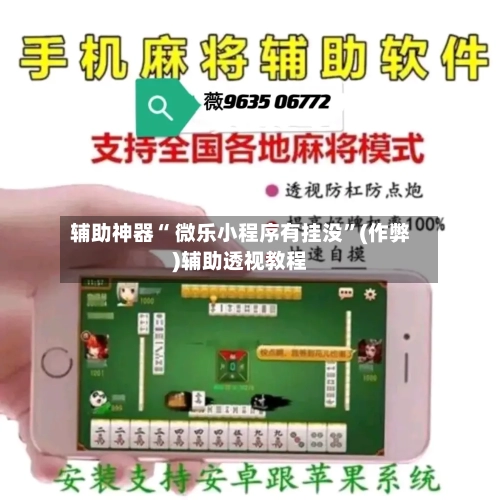 辅助神器“ 微乐小程序有挂没”(作弊)辅助透视教程