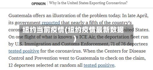 纽约当前疫情(纽约疫情最新数据)