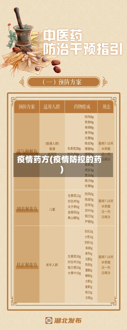疫情药方(疫情防控的药)-第2张图片