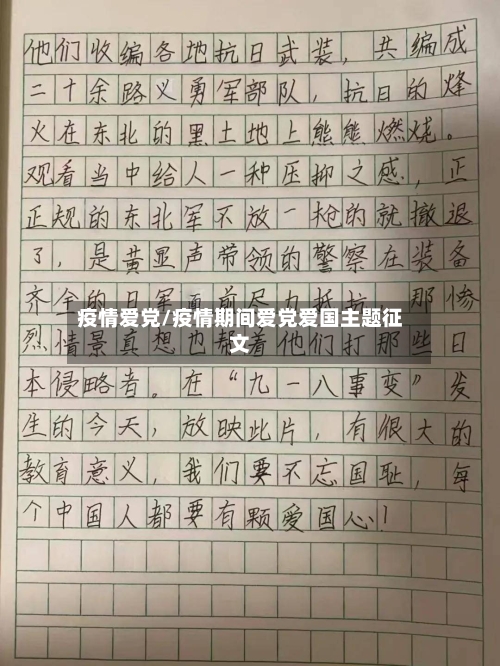 疫情爱党/疫情期间爱党爱国主题征文-第2张图片