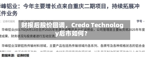 财报后股价回调，Credo Technology后市如何？
