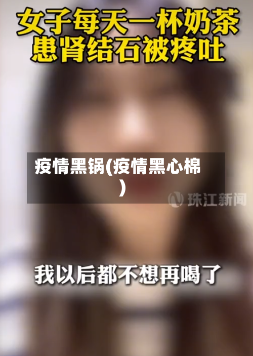 疫情黑锅(疫情黑心棉)
