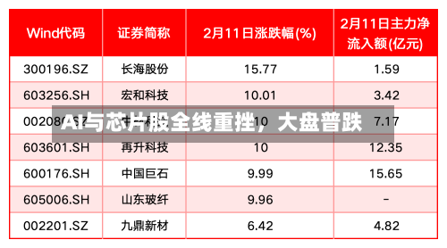 AI与芯片股全线重挫	，大盘普跌-第3张图片