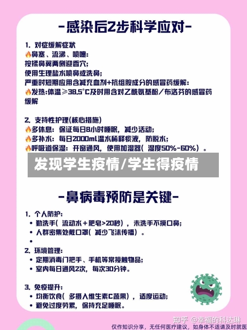发现学生疫情/学生得疫情