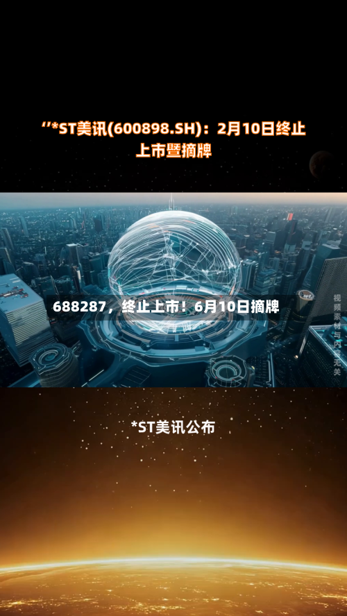 688287，终止上市！6月10日摘牌-第2张图片